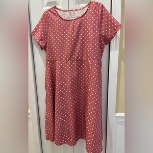 Mauve Polka Dot women’s Dress